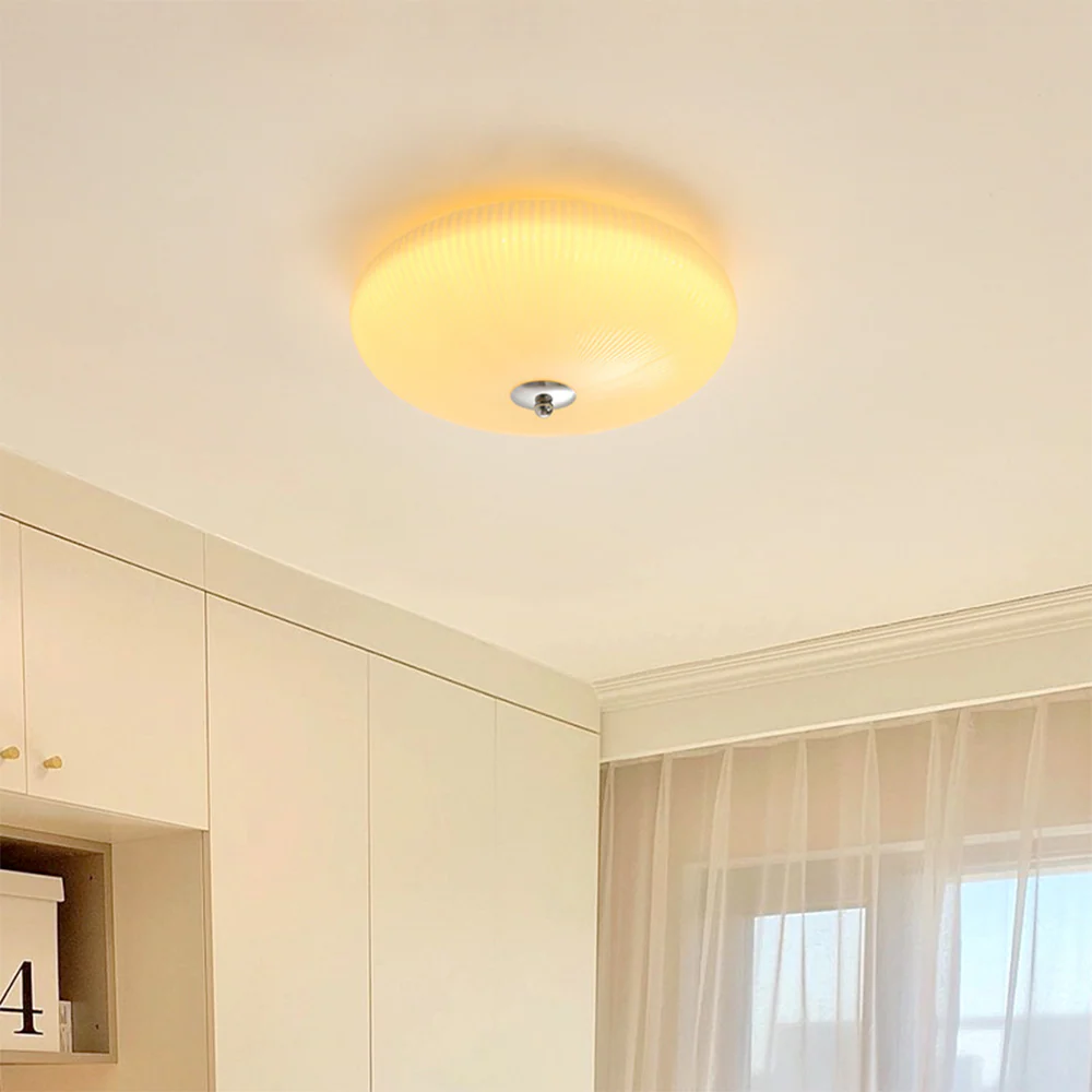 French Simple Glass Ceiling Lamps