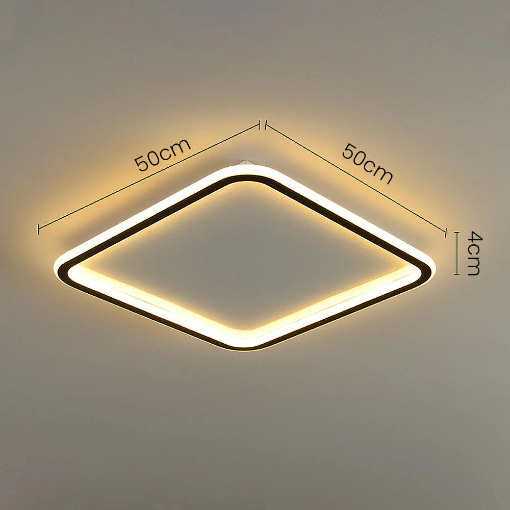 Geometry Square Hollow LED Ceiling Light - Image 9