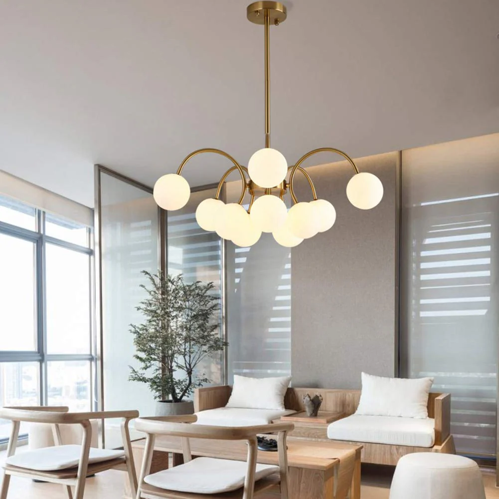 Modern Gold Sputnik Shape Chandelier - Image 8