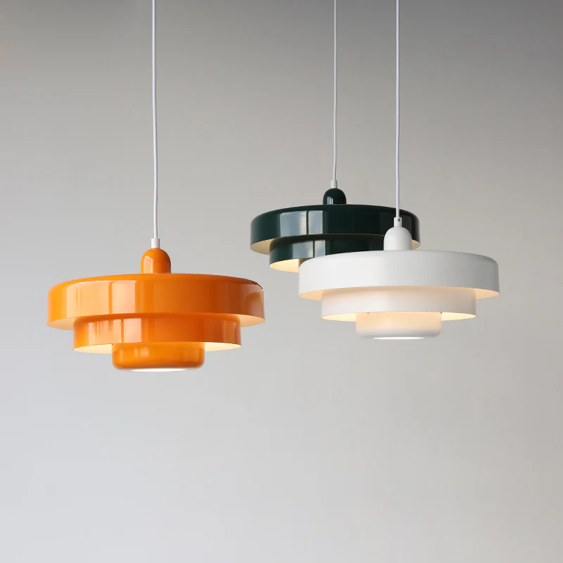 Mid-century Single Head Medieval Iron Round Pendant Light - Image 30
