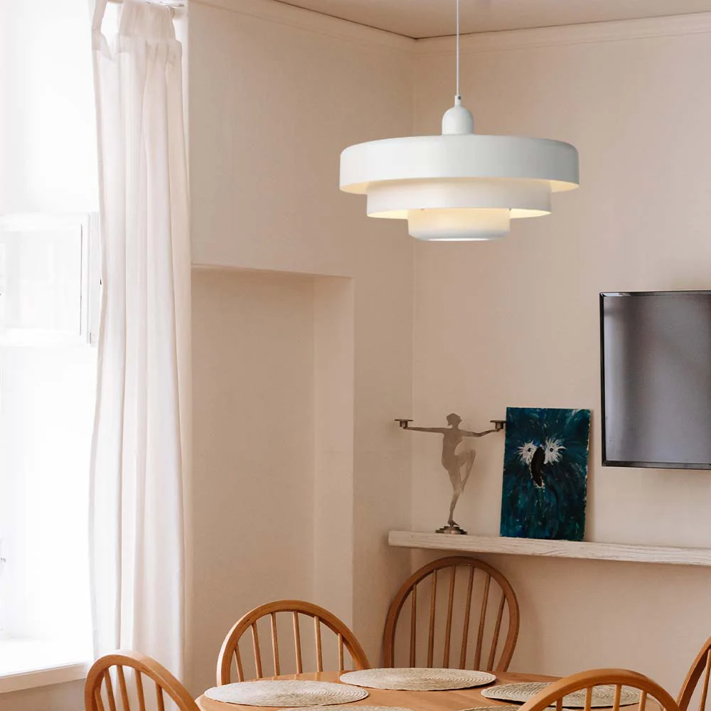 Mid-century Single Head Medieval Iron Round Pendant Light - Image 37