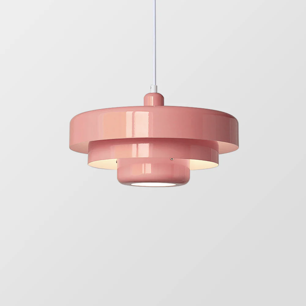 Mid-century Single Head Medieval Iron Round Pendant Light - Image 8