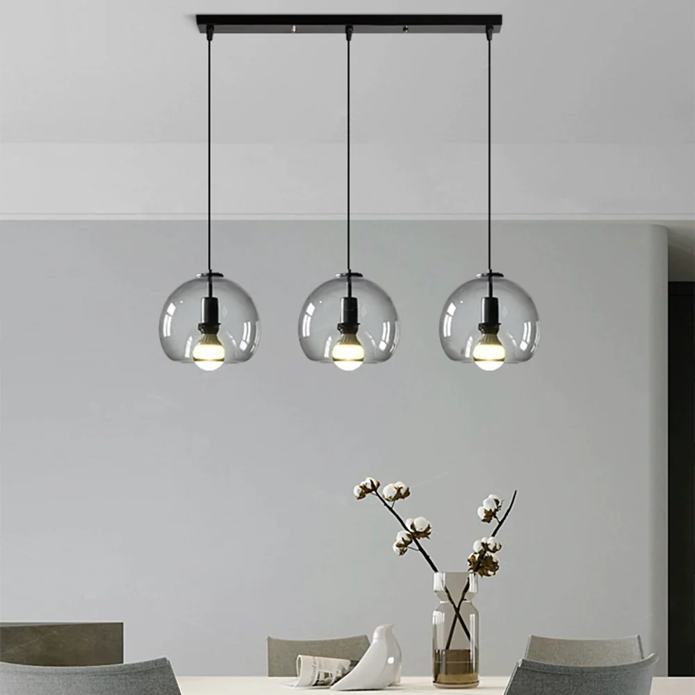 Handblown Stained Glass Orb Pendant Light Lampshade - Image 16