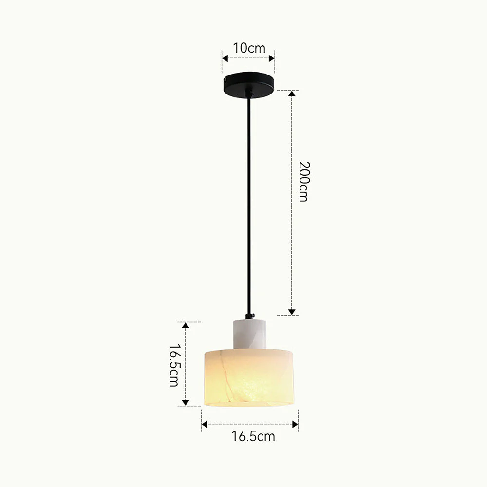 Industrial Simple White Marble Pendant Light - Image 16