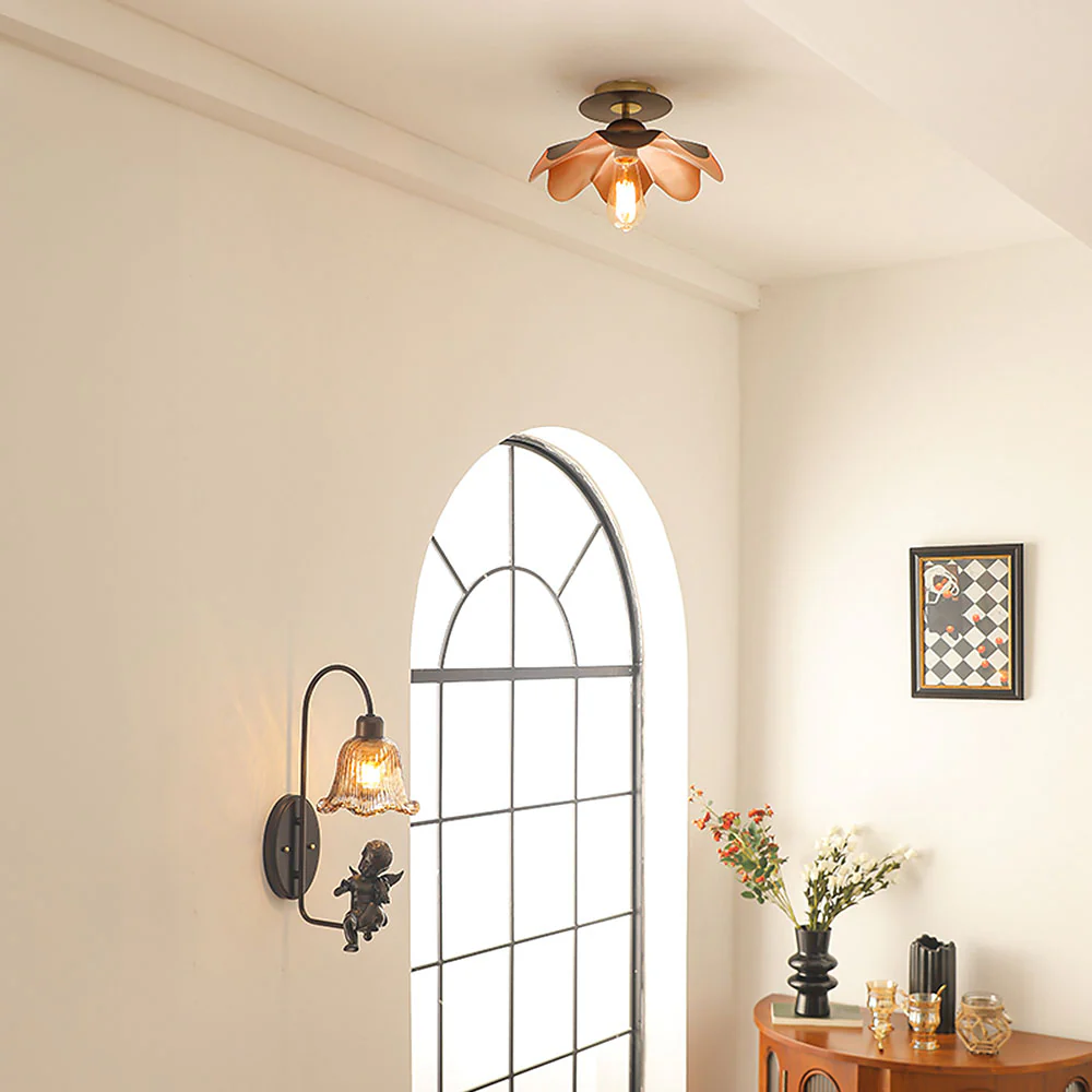 Iron Art Living Room Brown Ceiling Light - Image 3