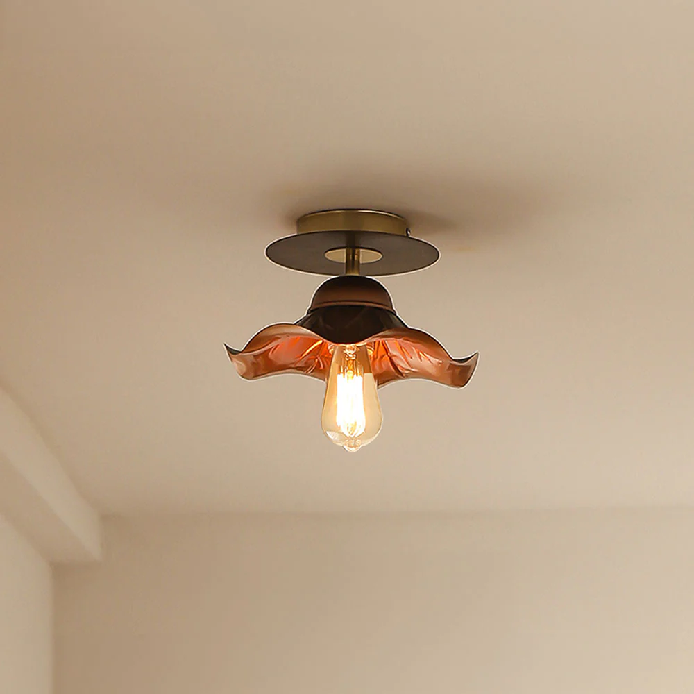 Iron Art Living Room Brown Ceiling Light - Image 6