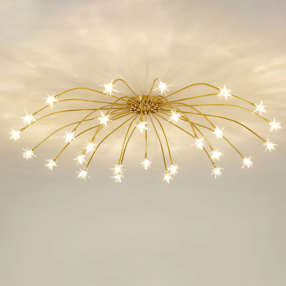 Luxury Star Glass Bedroom Ceiling Light - Image 30