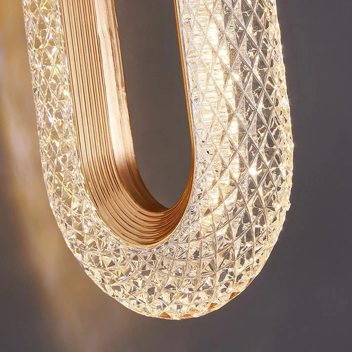 Luxury Acrylic Loop LED Wall Light - Image 10