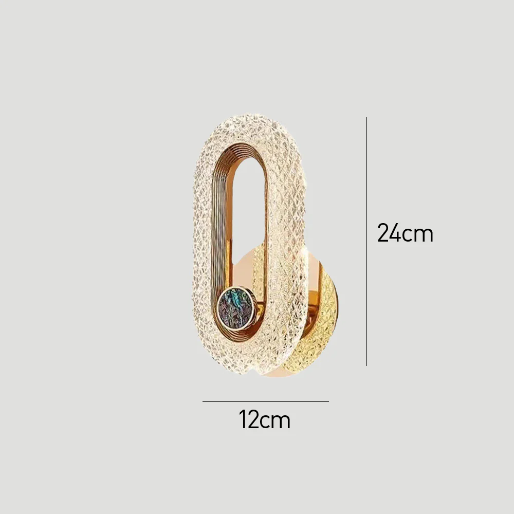 Luxury Acrylic Loop LED Wall Light - Image 12