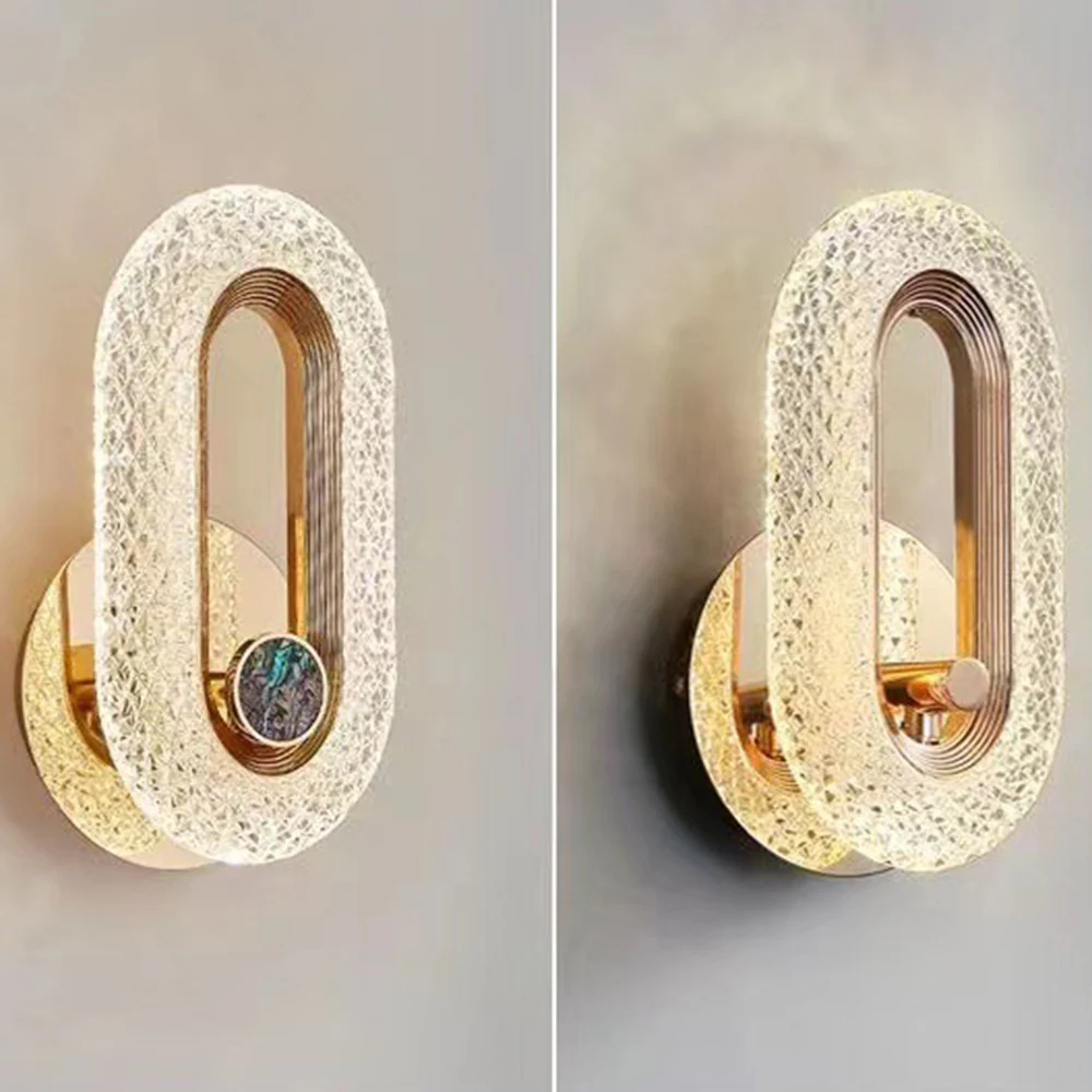 Luxury Acrylic Loop LED Wall Light - Image 5