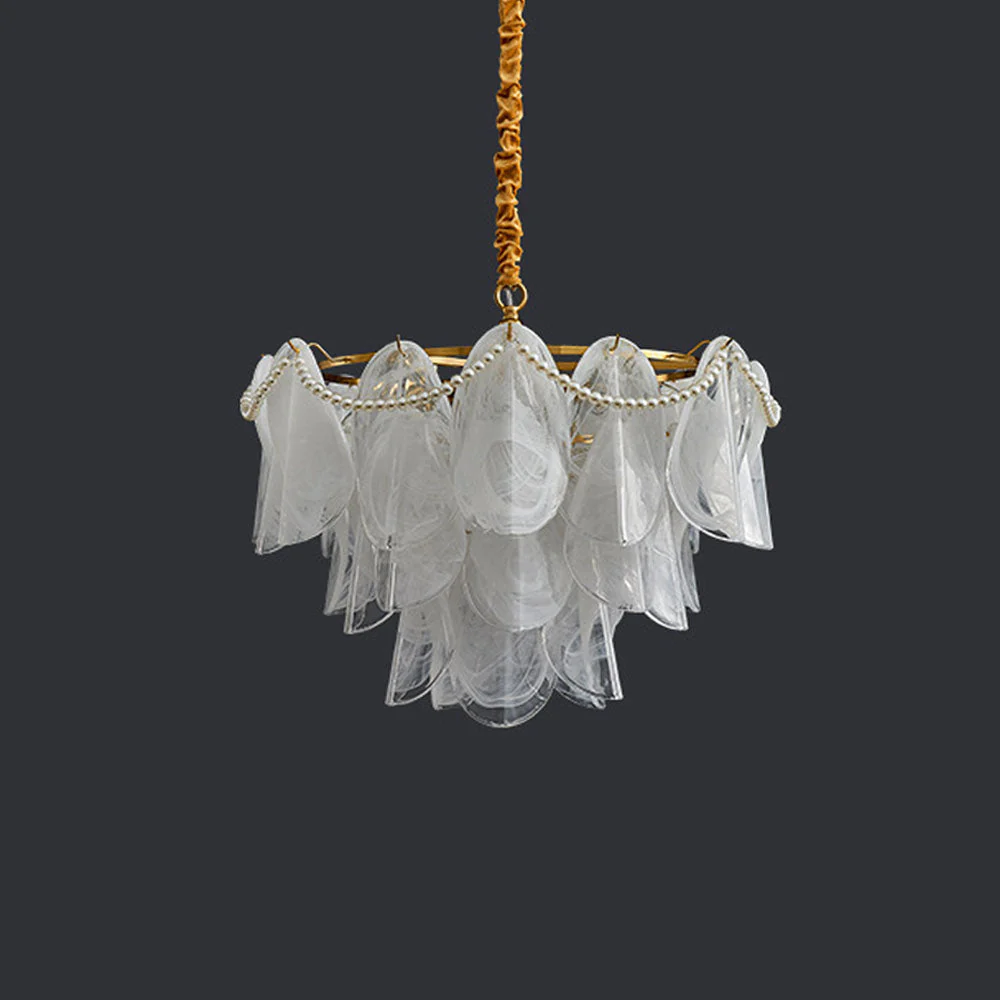 Contemporary Cloud-Inspired Frosted Glass Living Room Chandelier - Image 7