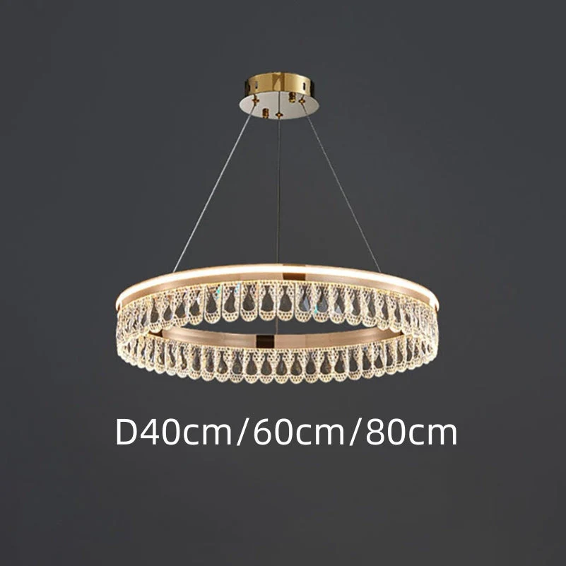 Luxury Large Crystal Ring Chandelier - Image 15