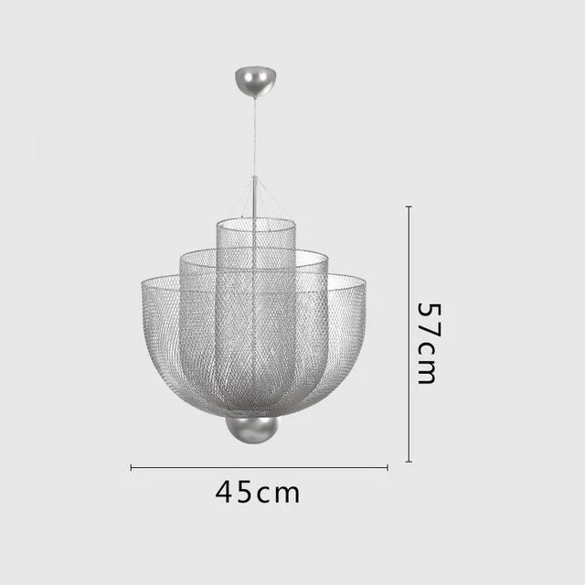 Opulent Metal Grid Pendant Light - Image 8