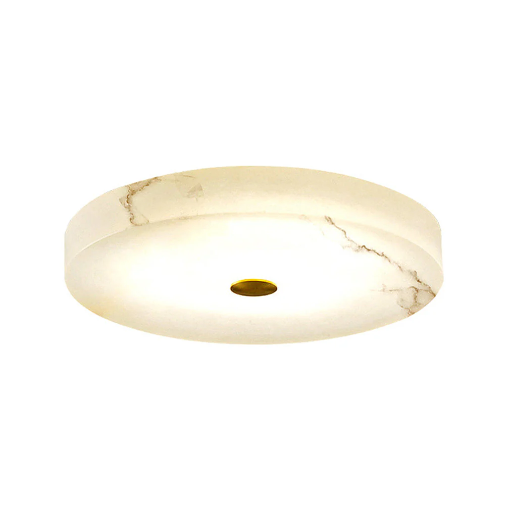 Marble White Flush Mount Ceiling Light - Image 5