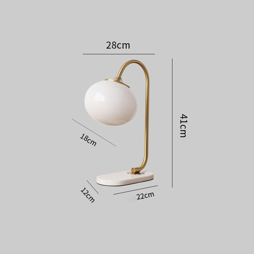 Marshmallow Metal Glass Table Lamp - Image 11
