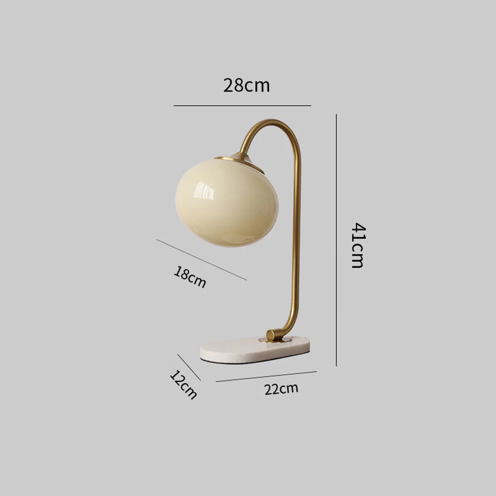 Marshmallow Metal Glass Table Lamp - Image 18