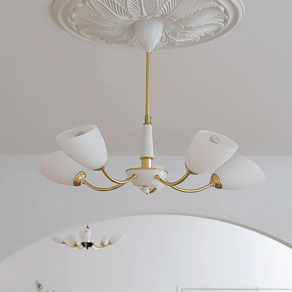 Medieval Modern Simple Black Bedroom Chandelier - Image 4