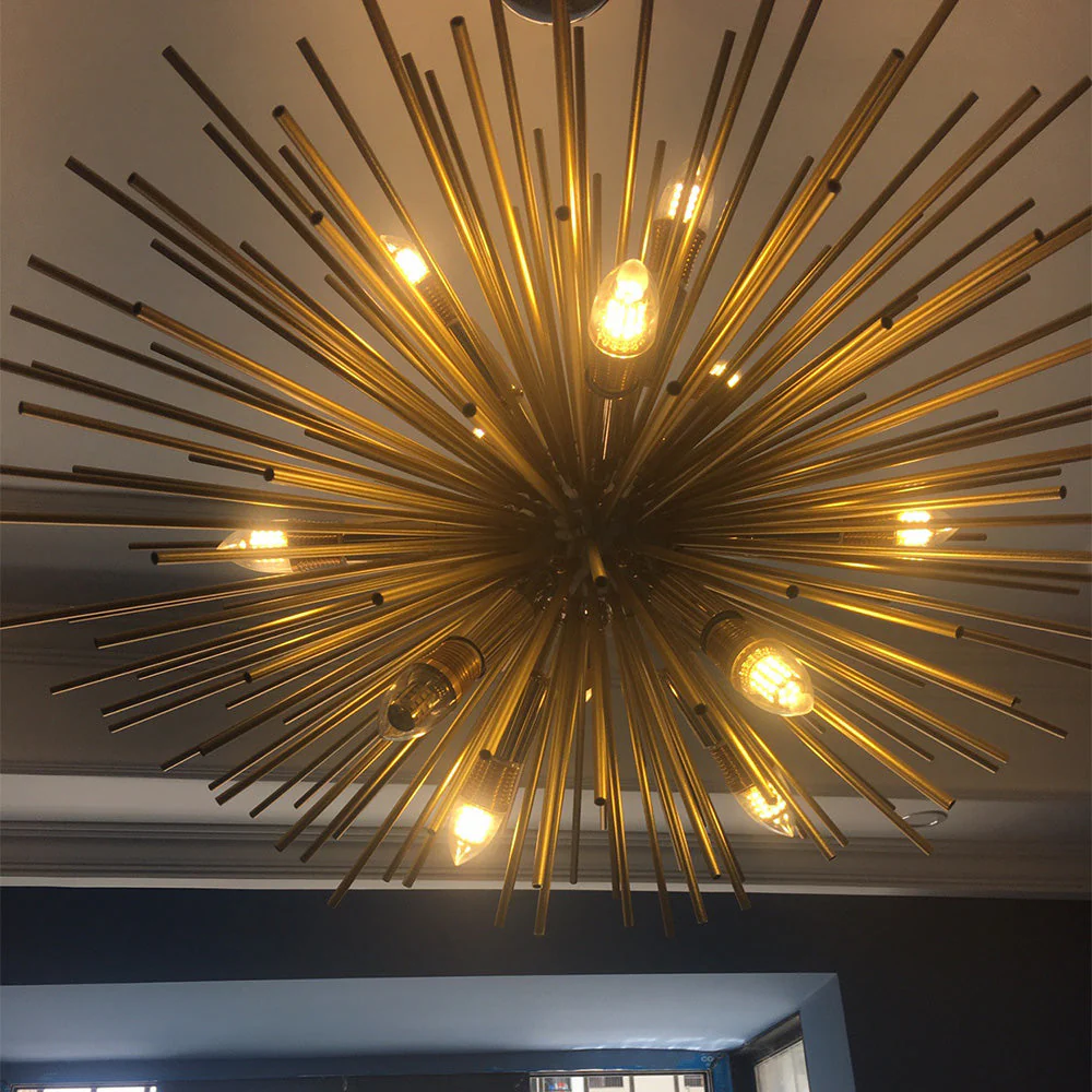 Medieval Multiple Heads Dandelion Metal Chandeliers - Image 3