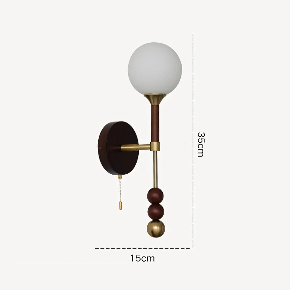 Medieval Wooden Long Wall Light - Image 15