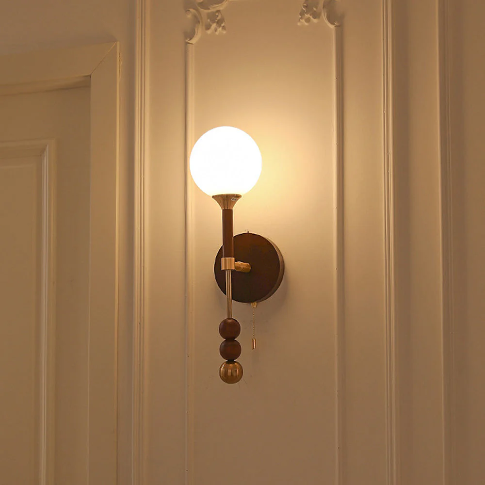 Medieval Wooden Long Wall Light - Image 6