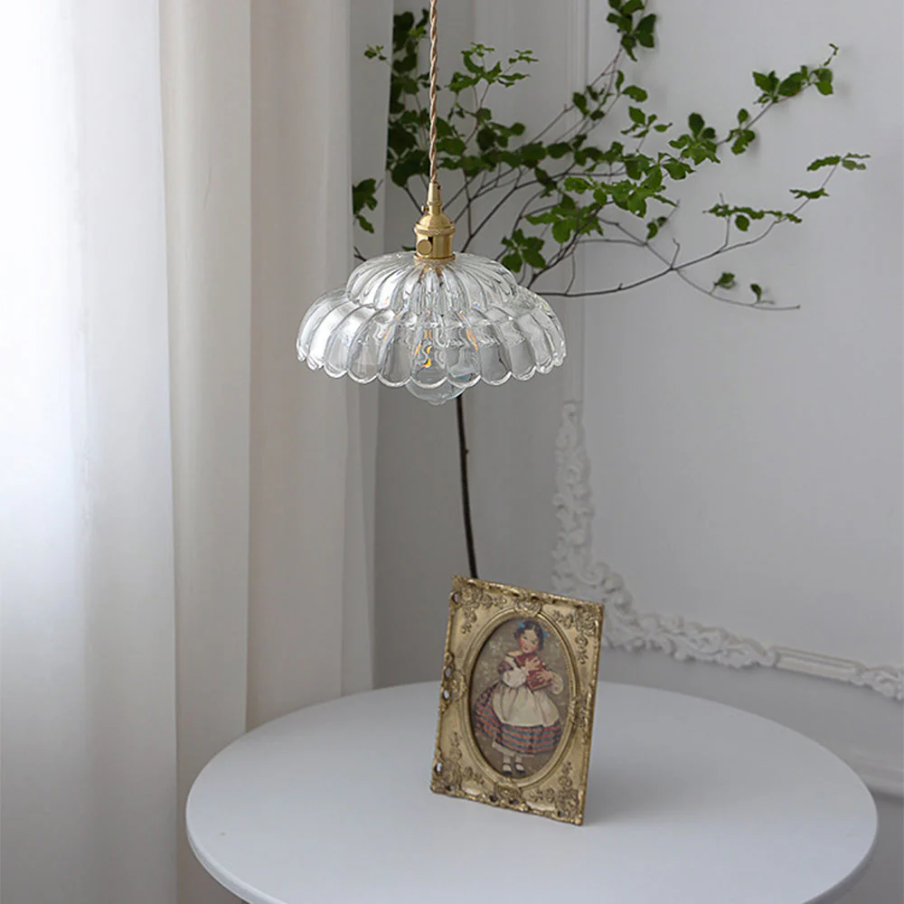 Mid-Century Clear Glass Elegance Pendant Light - Image 5