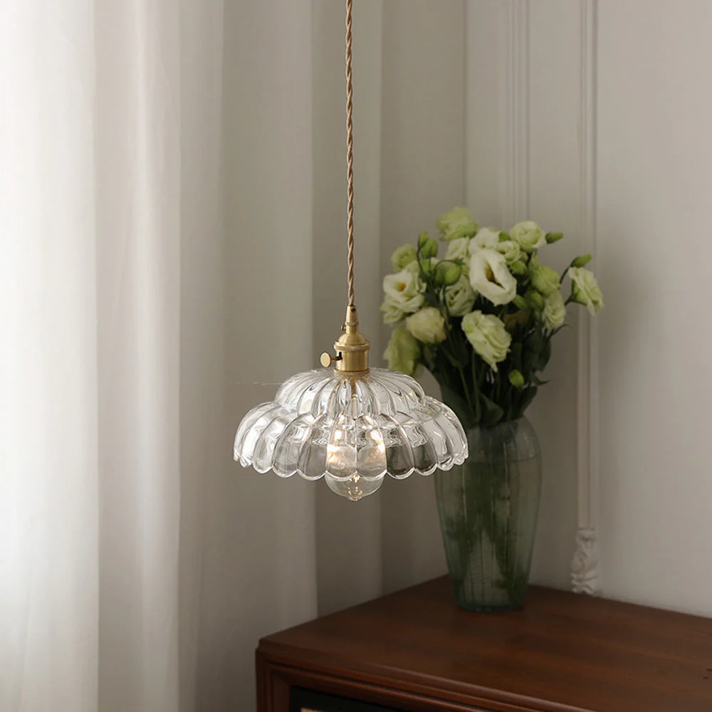 Mid-Century Clear Glass Elegance Pendant Light - Image 6
