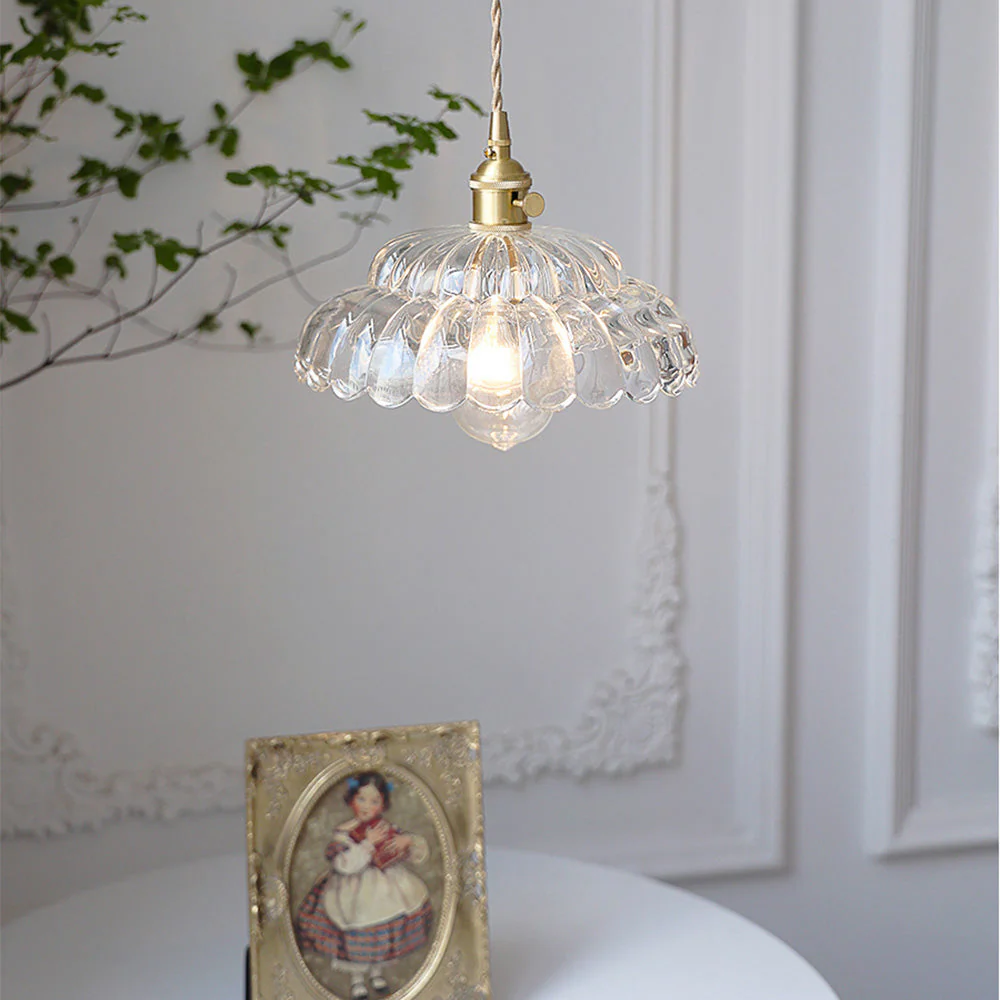 Mid-Century Clear Glass Elegance Pendant Light - Image 8