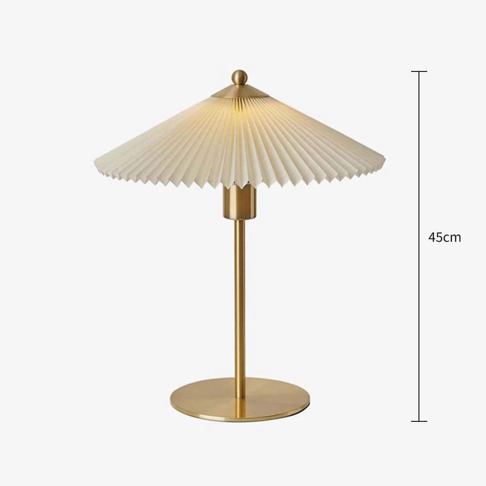 Mid Century Modern Pleated Table Lamp - Image 13