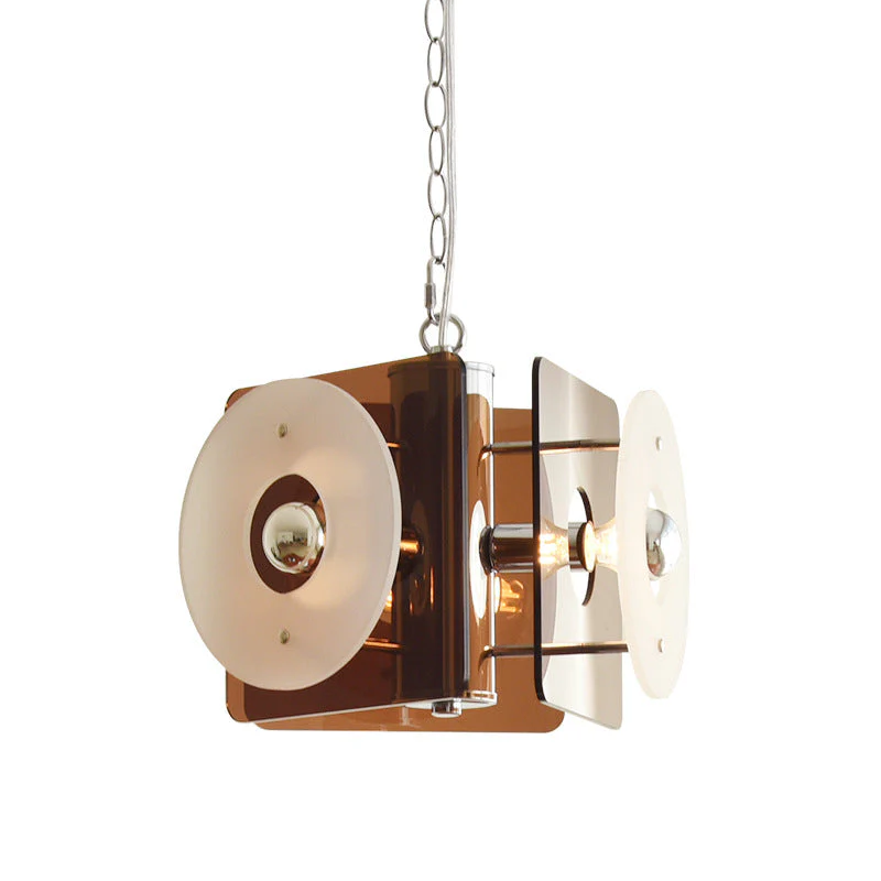 Middle Century Danish Deco Glass Hanging Lights - Image 4