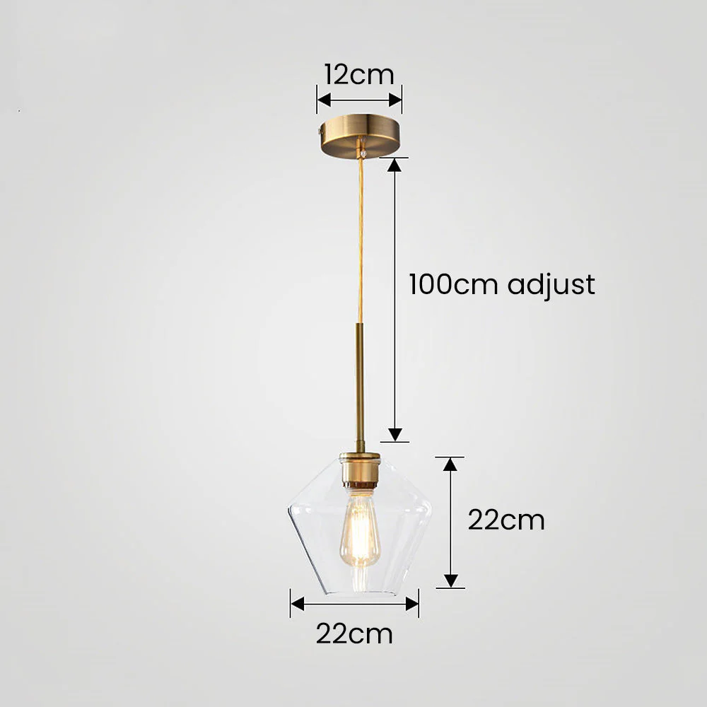 Minimalist Clear Rod Pendant Light - Image 14