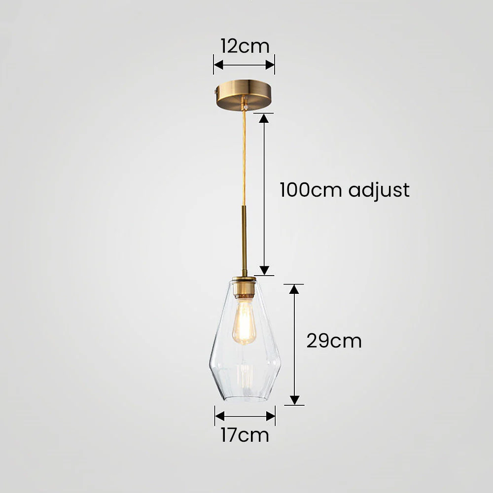 Minimalist Clear Rod Pendant Light - Image 17