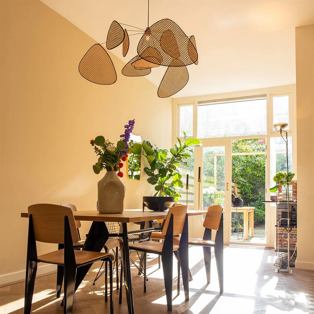 Modern Irregular Shape Rattan Kitchen Pendant Light - Image 14