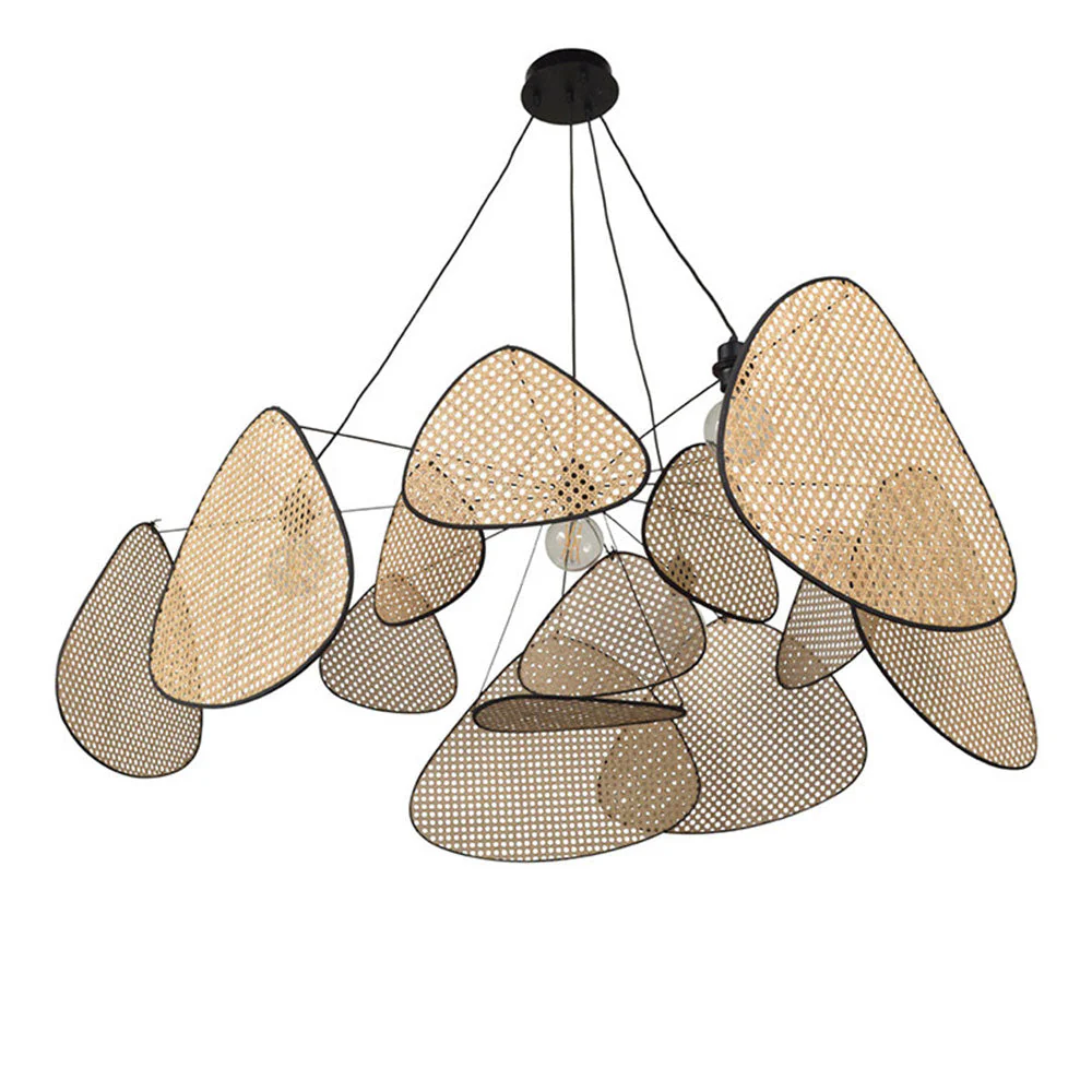 Modern Irregular Shape Rattan Kitchen Pendant Light - Image 16