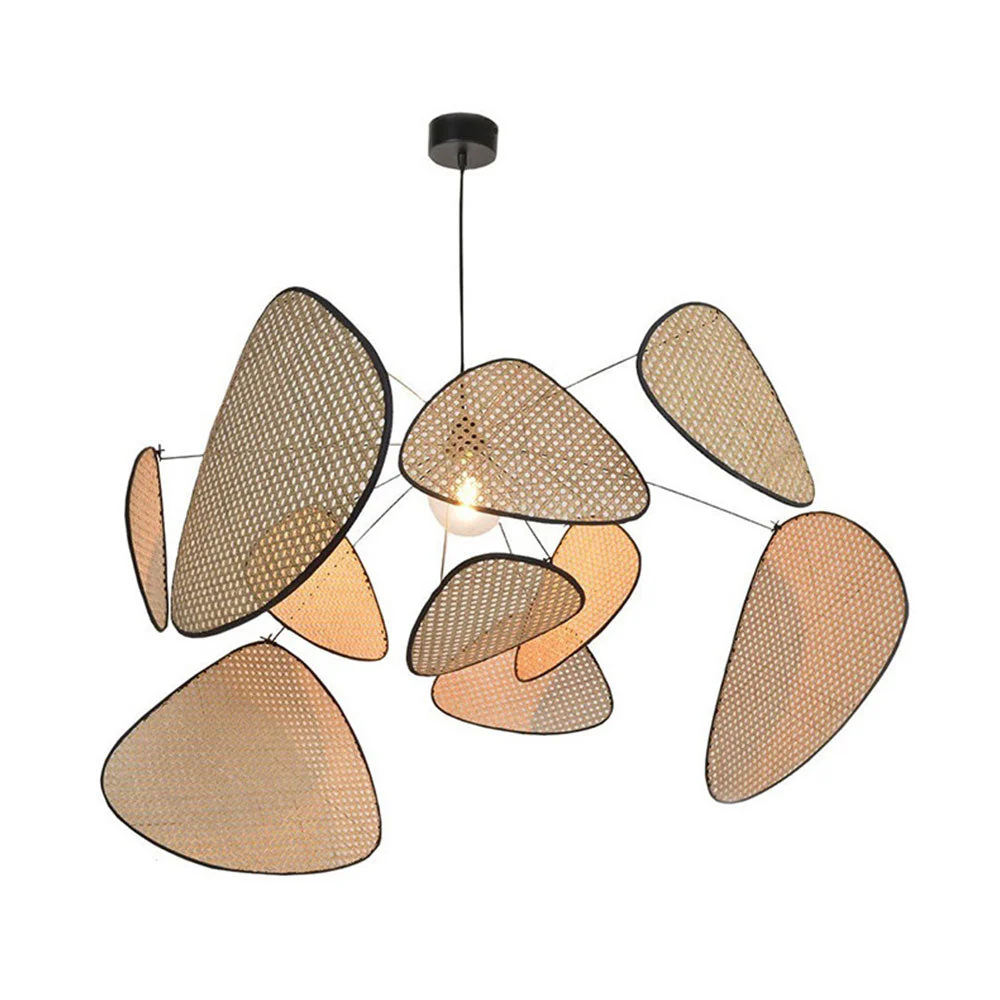 Modern Irregular Shape Rattan Kitchen Pendant Light - Image 18