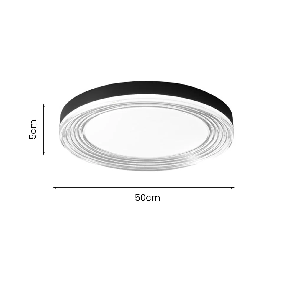 Minimalist Round Acrylic Living Room Ceiling Light - Image 7