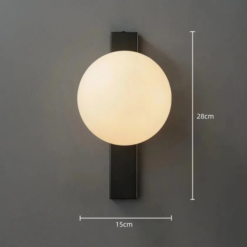 Minimalist Simple White Ball Wall Light - Image 3