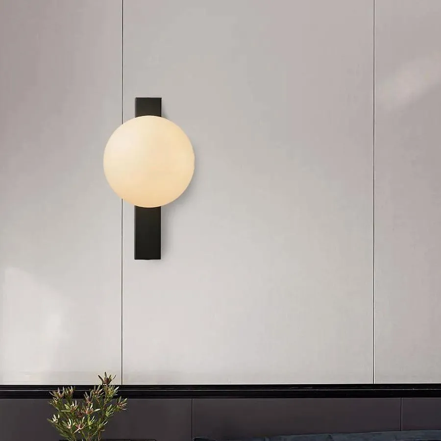 Minimalist Simple White Ball Wall Light - Image 4