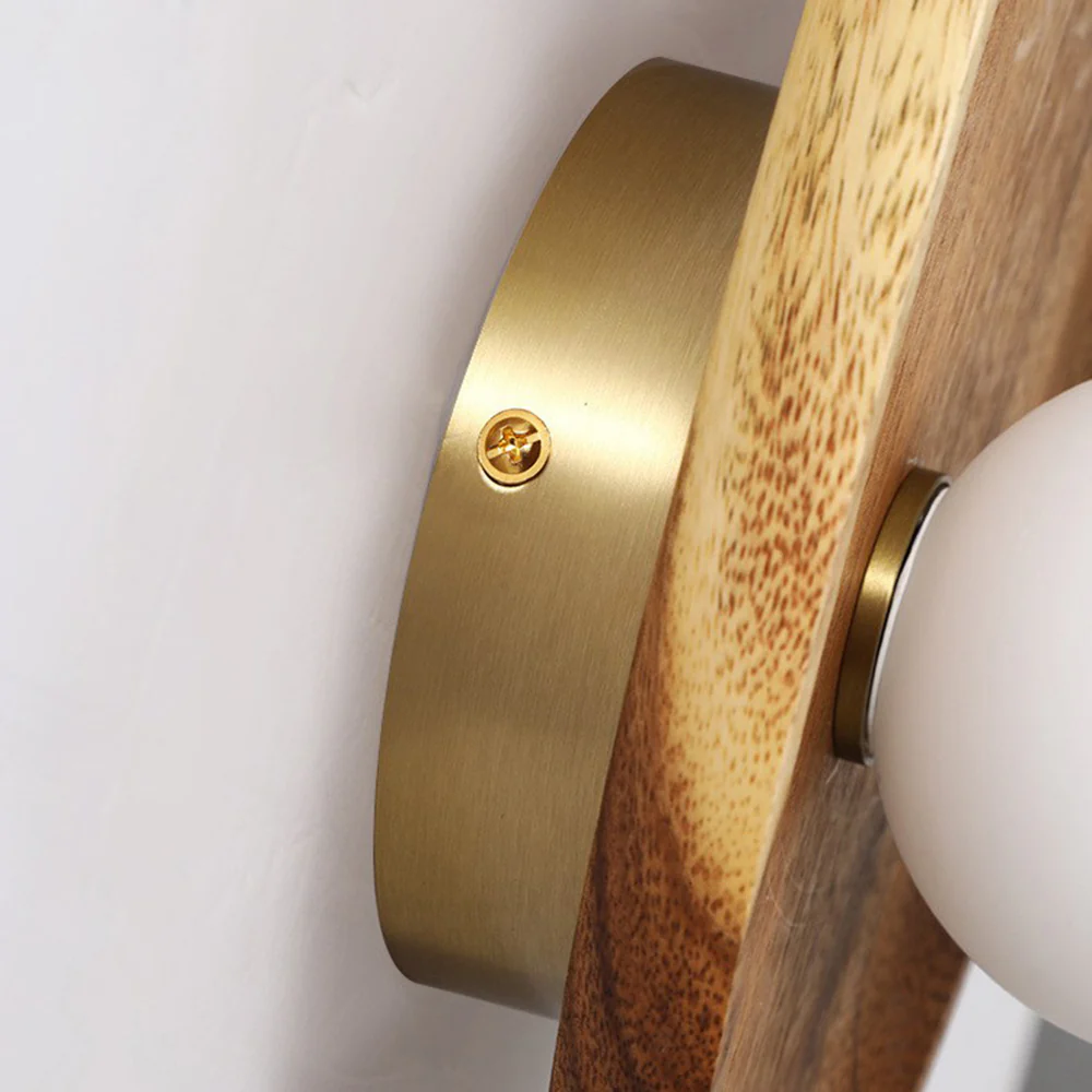 Minimalist Solid Wood Wall Sconce - Image 11