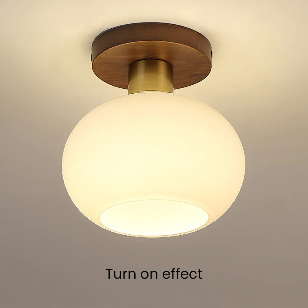 Minimalist White Ball Entrance Ceiling Hallway Light - Image 7
