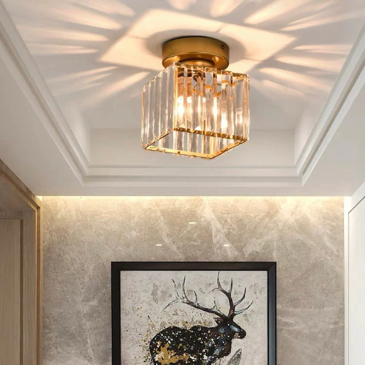 Modern 1-Light Black Hallway Ceiling Light - Image 10