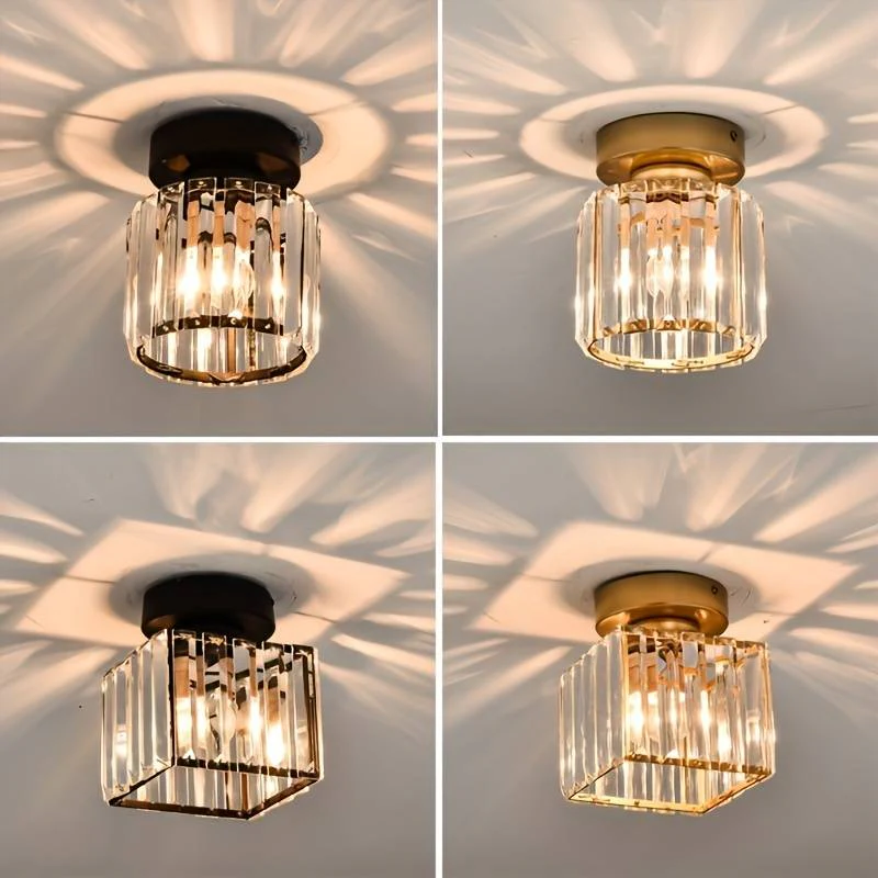 Modern 1-Light Black Hallway Ceiling Light - Image 12