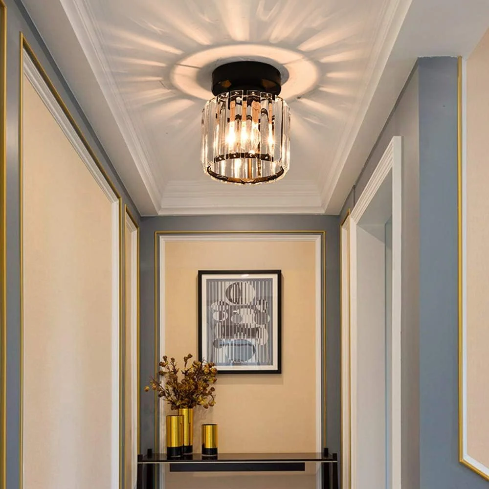 Modern 1-Light Black Hallway Ceiling Light - Image 16