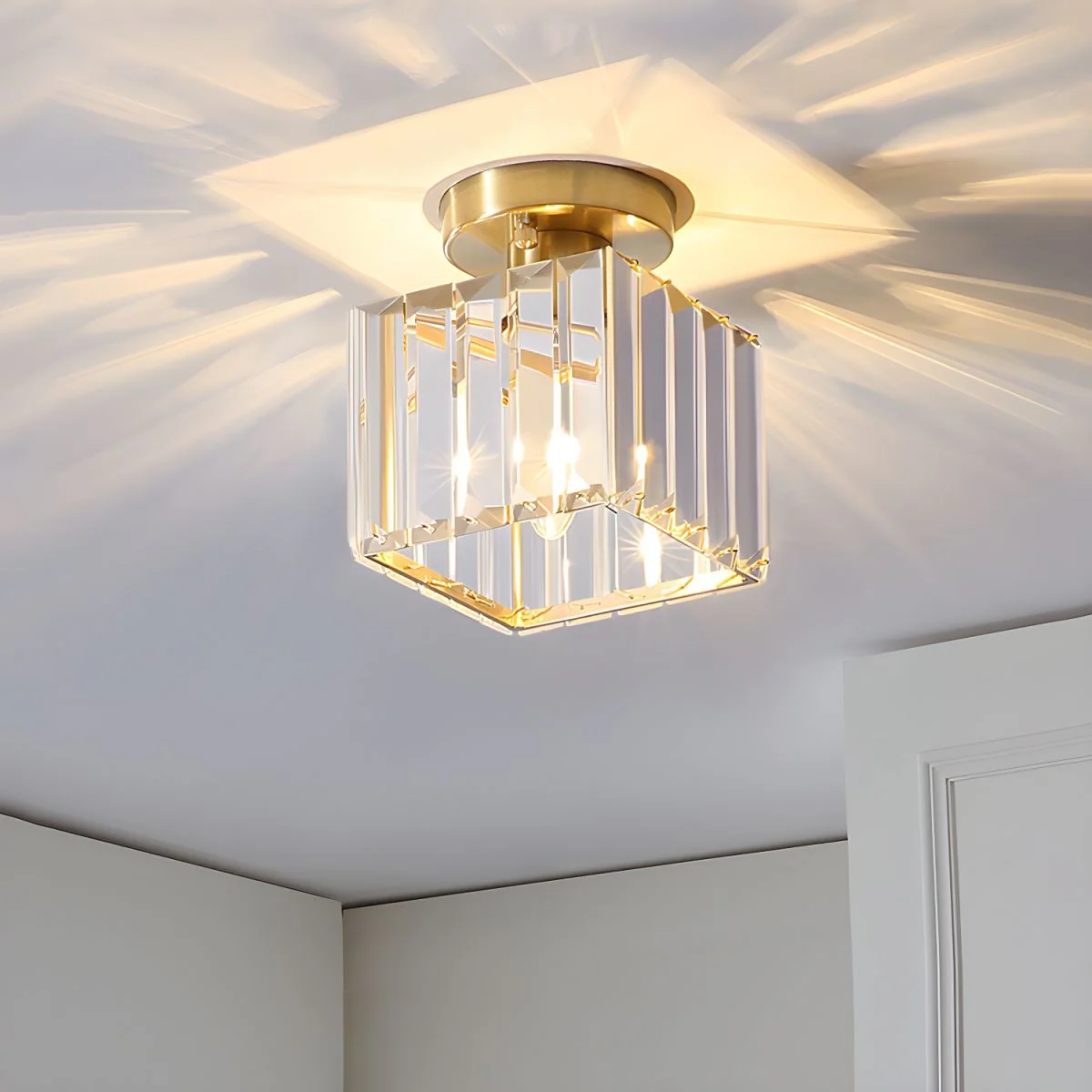 Modern 1-Light Black Hallway Ceiling Light - Image 8