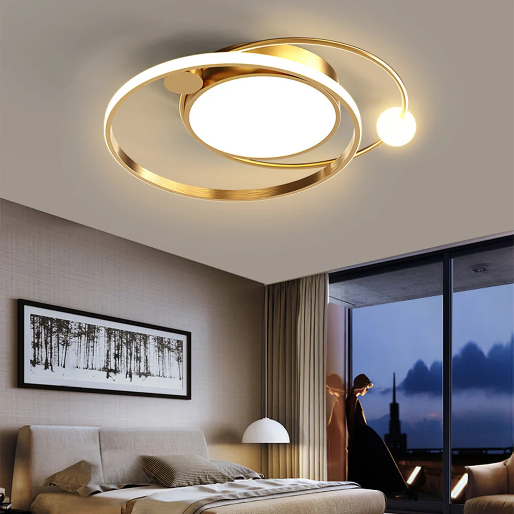 Modern Artistic Metal Round LED Ceiling Light - Image 4