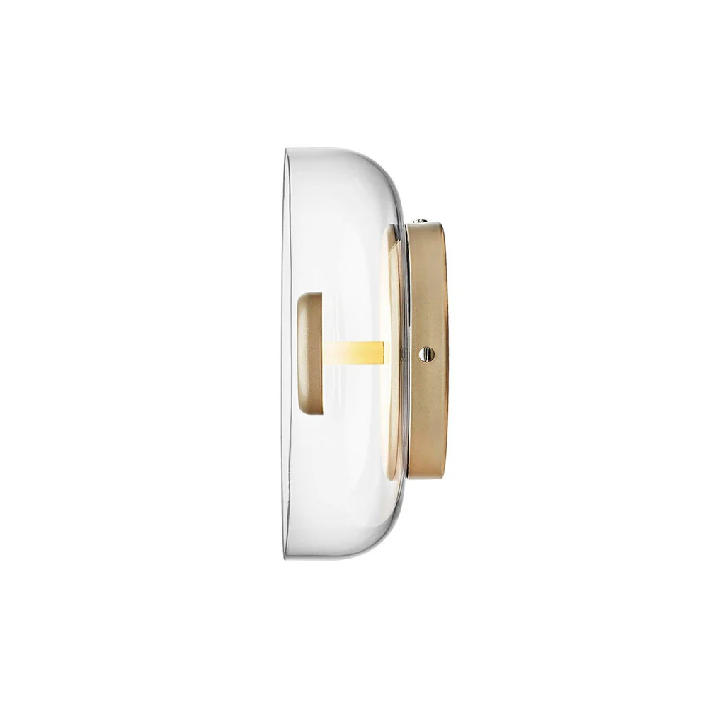Modern Clear Round LED Glass Wall Sconce - Image 18