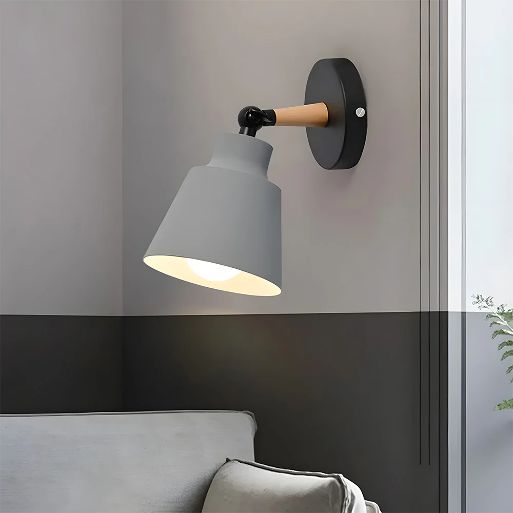 Modern Colorful Bracket Iron Bedroom Wall Lamp - Image 3