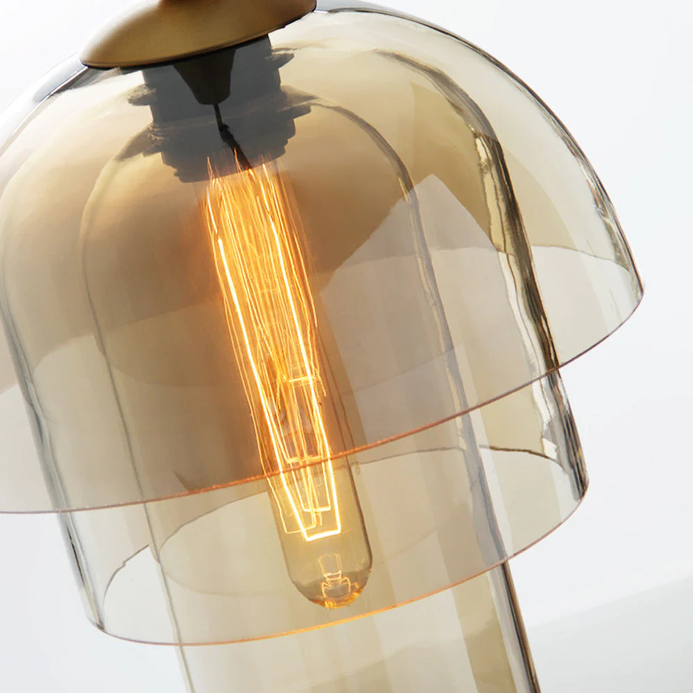 Modern Multi-Layer Glass Dome Hanging Light Fixture - Image 16