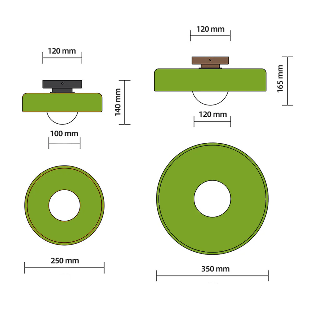 Modern Round Flush Mount Kitchen Ceiling Light - Image 32