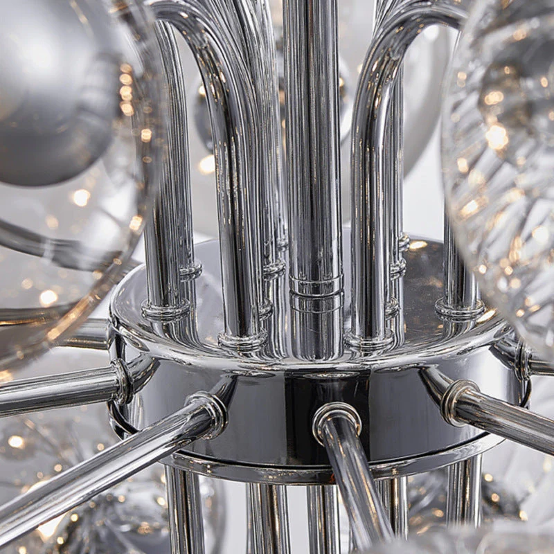 Contemporary Designer Cluster Bubble Glass Chandelier - Image 10
