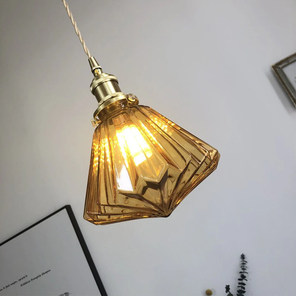 Modern Diamond Glass Pendant Lights - Image 9